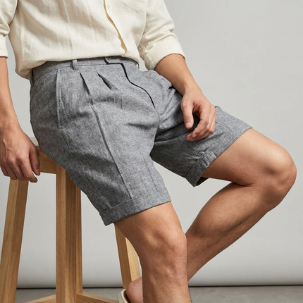 Lucan | Tailored Men's Shorts – Riviera Pleated Style