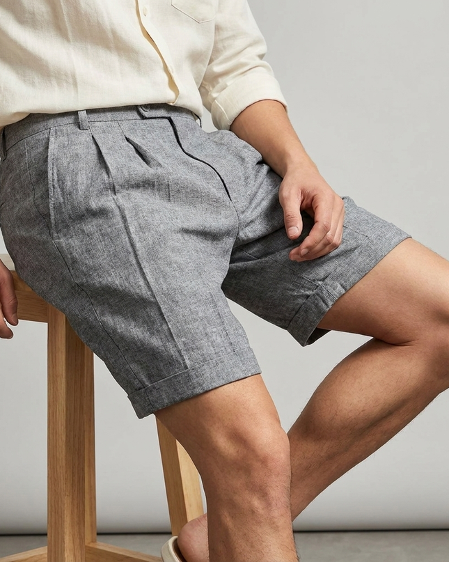 Lucan | Tailored Men's Shorts – Riviera Pleated Style