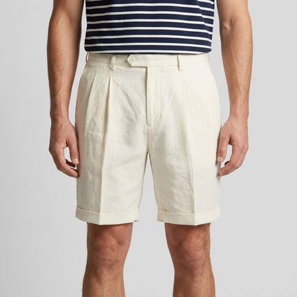 Lucan | Tailored Men's Shorts – Riviera Pleated Style