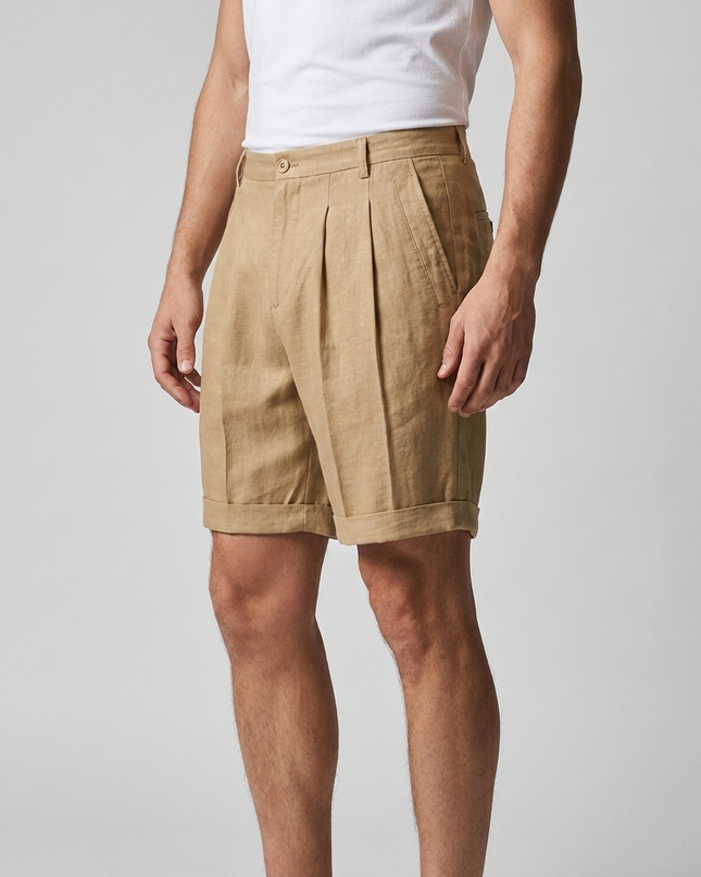 Lucan | Tailored Men's Shorts – Riviera Pleated Style