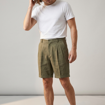 Lucan | Tailored Men's Shorts – Riviera Pleated Style