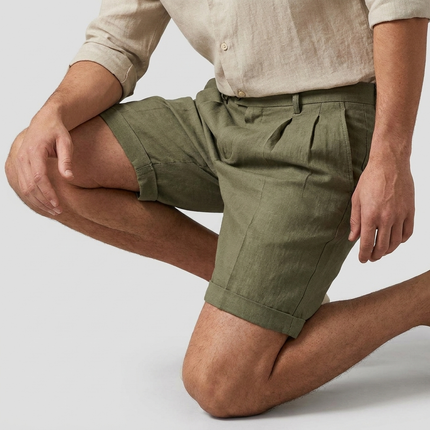 Lucan | Tailored Men's Shorts – Riviera Pleated Style