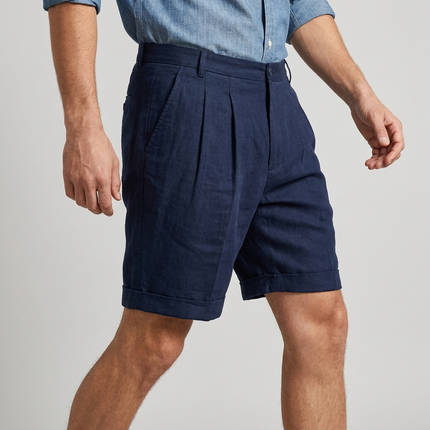 Lucan | Tailored Men's Shorts – Riviera Pleated Style