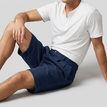 Lucan | Tailored Men's Shorts – Riviera Pleated Style