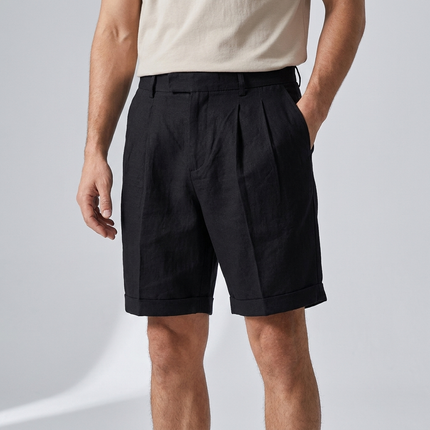 Lucan | Tailored Men's Shorts – Riviera Pleated Style