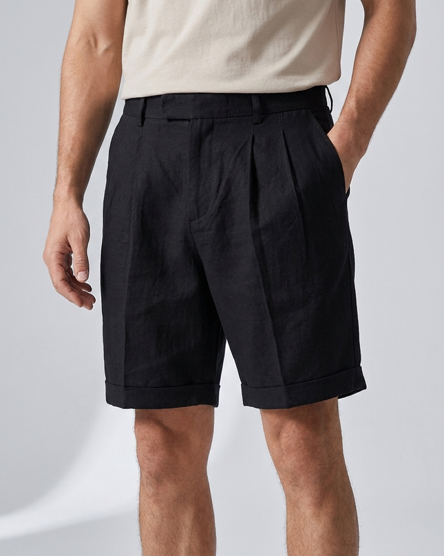 Lucan | Tailored Men's Shorts – Riviera Pleated Style