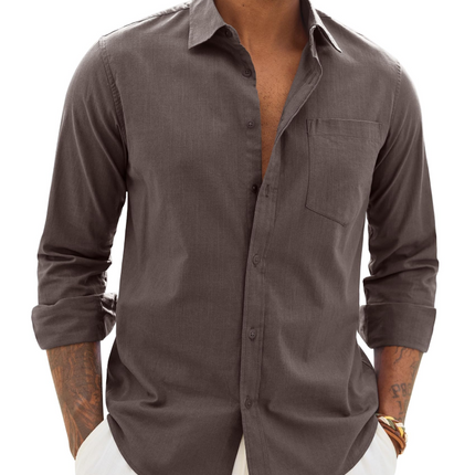 Lucas | Long Sleeve Button-Up Casual Shirt