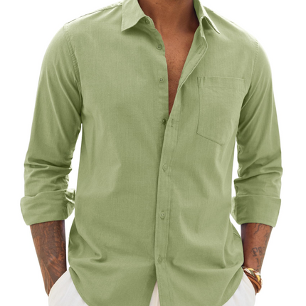 Lucas | Long Sleeve Button-Up Casual Shirt