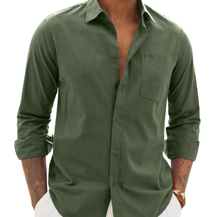 Lucas | Long Sleeve Button-Up Casual Shirt