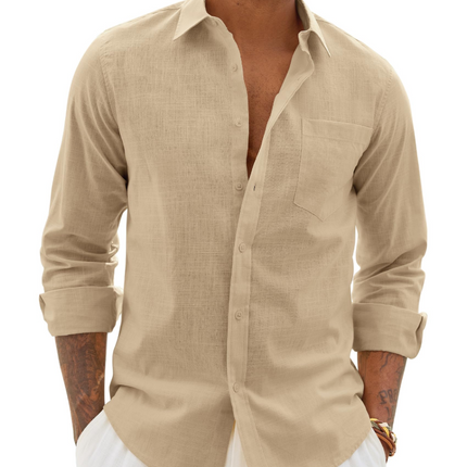 Lucas | Long Sleeve Button-Up Casual Shirt