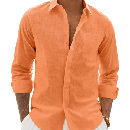 Lucas | Long Sleeve Button-Up Casual Shirt