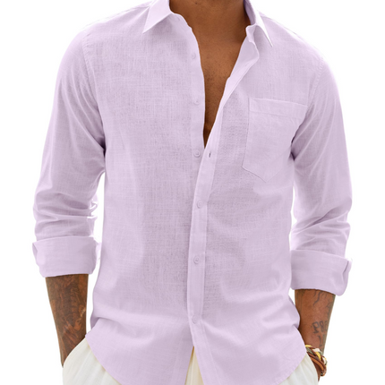 Lucas | Long Sleeve Button-Up Casual Shirt