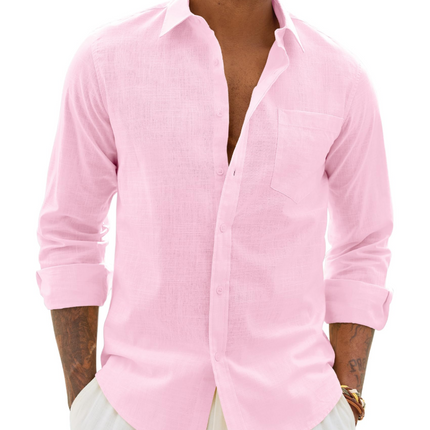 Lucas | Long Sleeve Button-Up Casual Shirt