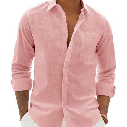 Lucas | Long Sleeve Button-Up Casual Shirt