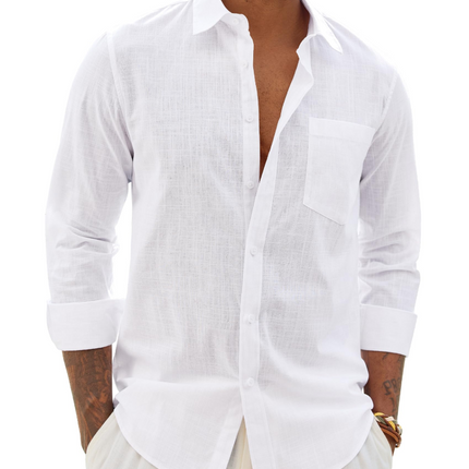 Lucas | Long Sleeve Button-Up Casual Shirt