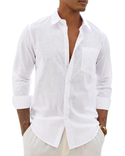 Lucas | Long Sleeve Button-Up Casual Shirt
