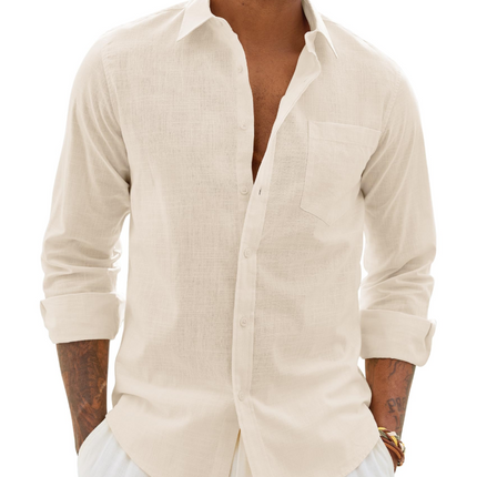 Lucas | Long Sleeve Button-Up Casual Shirt