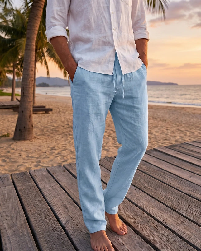 Lucien | Relaxed Linen Pants – Men's Lightweight Summer Fit