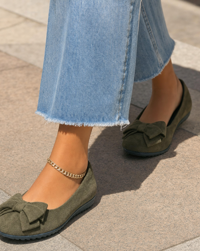 Maelis | Comfort Ballet Flats – Orthopedic Wide Fit
