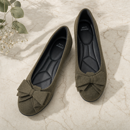 Maelis | Comfort Ballet Flats – Orthopedic Wide Fit