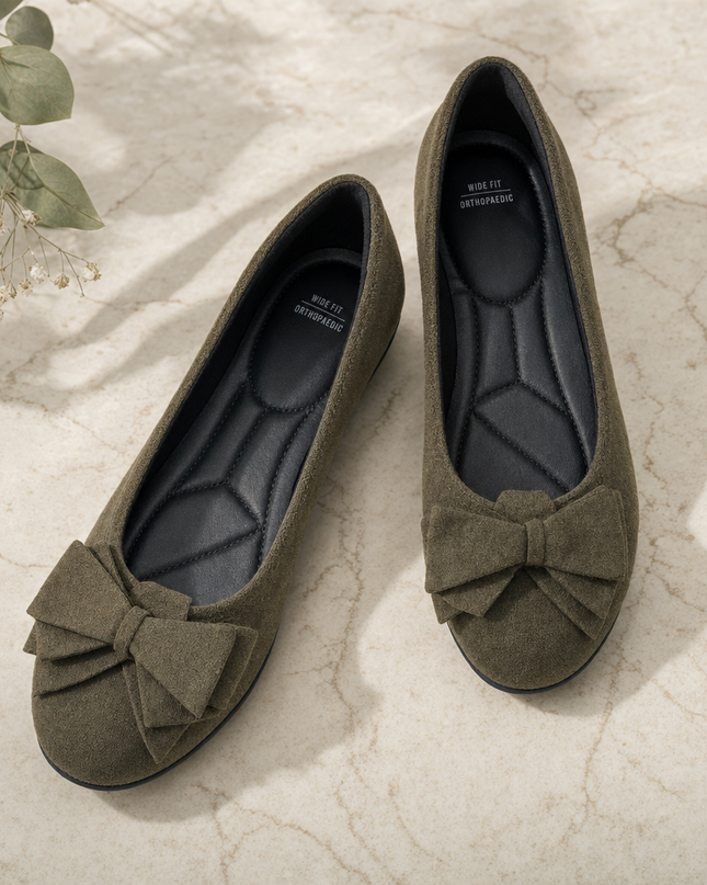 Maelis | Comfort Ballet Flats – Orthopedic Wide Fit
