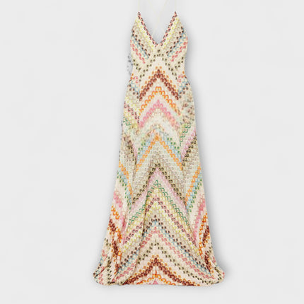 Maëlle | Vibrant Maxi Dress – Strappy Patterned Evening Style