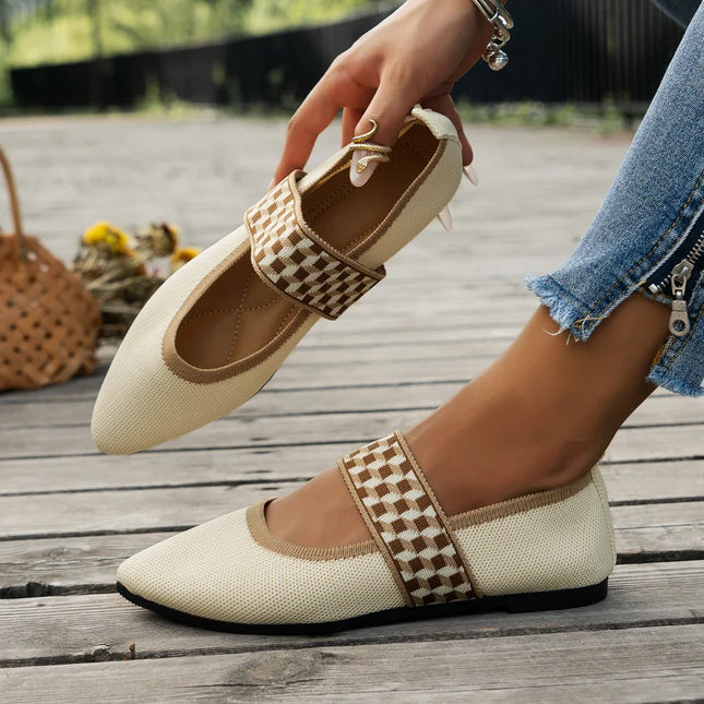 Maëlys | Elegant Mary Jane Flats – Orthopedic Comfort