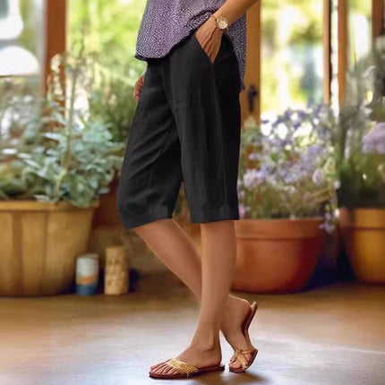 Marcelline | Relaxed Women's Shorts – Linen Bermuda Style