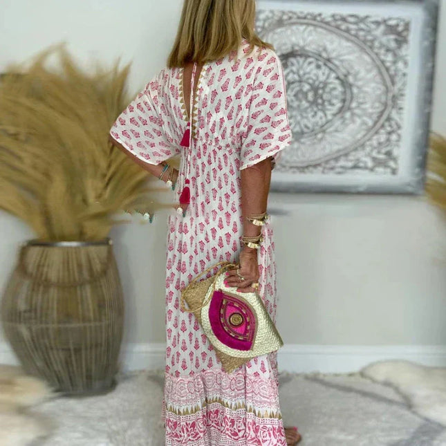 Marisol | Boho Print Maxi Dress – Relaxed Everyday Style