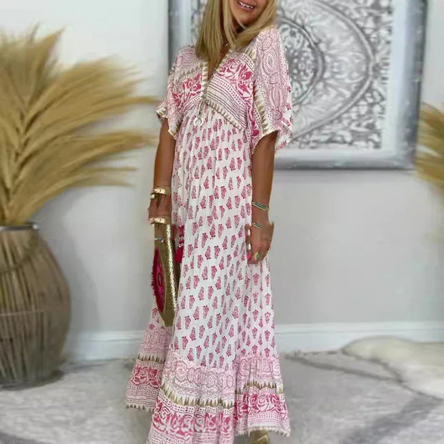 Marisol | Boho Print Maxi Dress – Relaxed Everyday Style