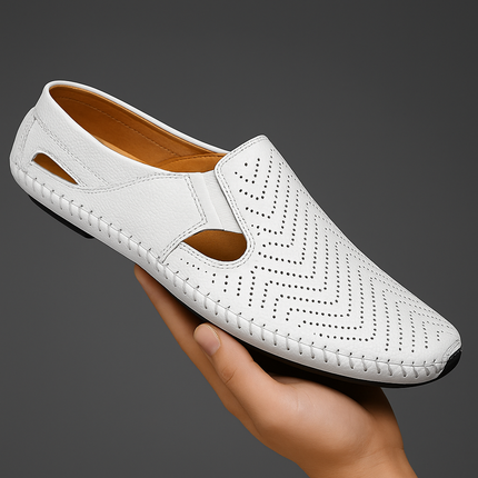 Matteo | Classic Men's Sandals – Leather Slip-On
