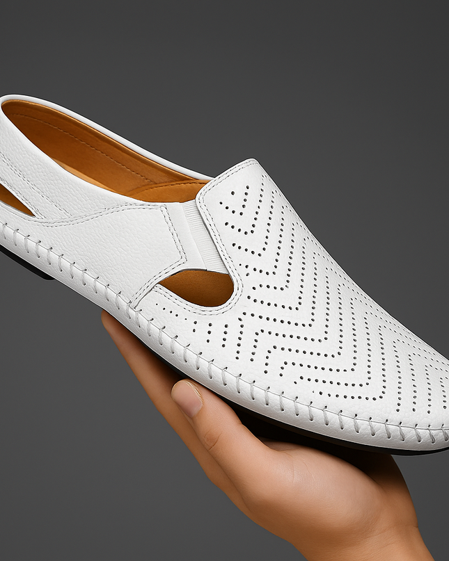 Matteo | Classic Men's Sandals – Leather Slip-On