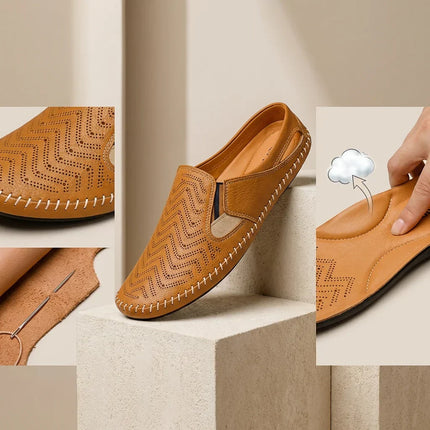 Matteo | Classic Men's Sandals – Leather Slip-On