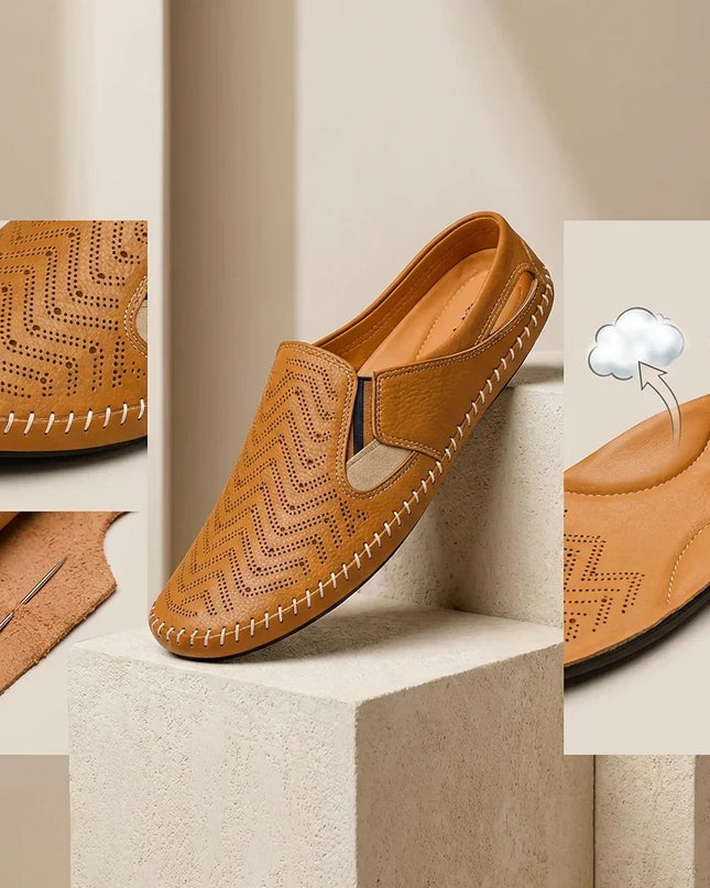 Matteo | Classic Men's Sandals – Leather Slip-On