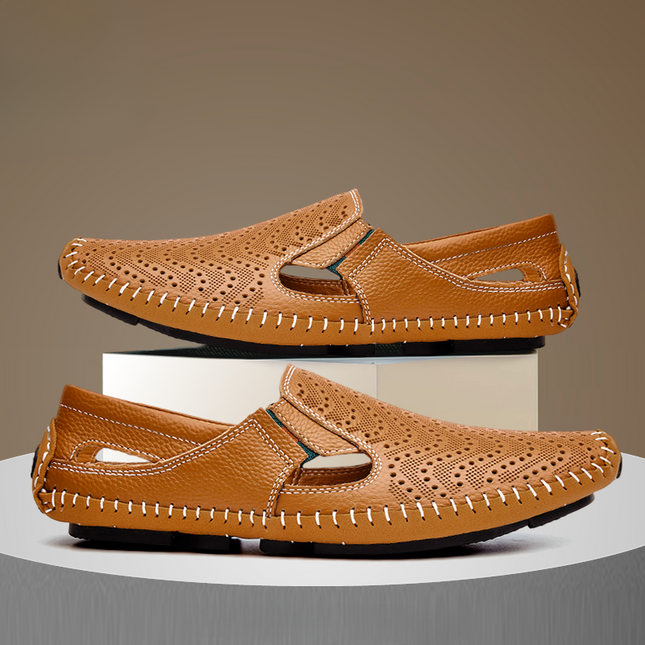 Matteo | Classic Men's Sandals – Leather Slip-On