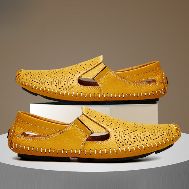 Matteo | Classic Men's Sandals – Leather Slip-On