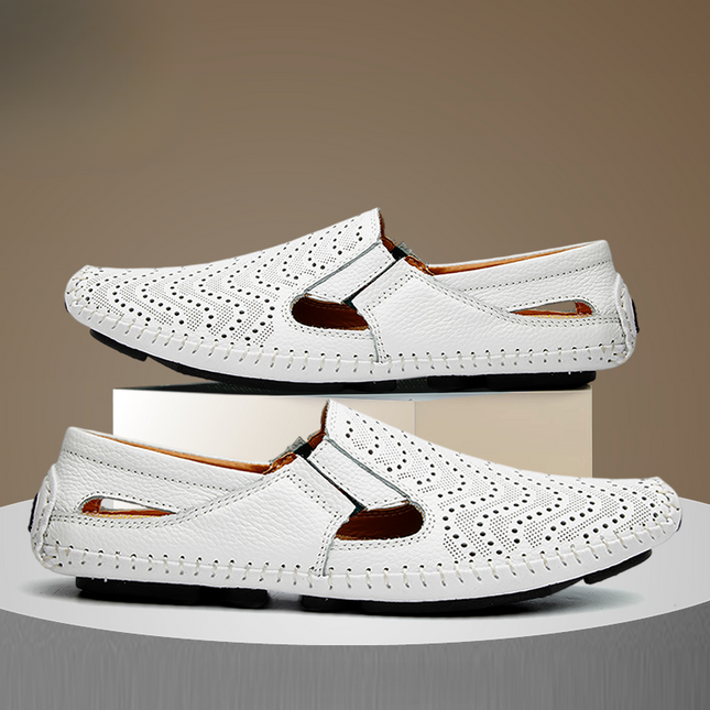 Matteo | Classic Men's Sandals – Leather Slip-On