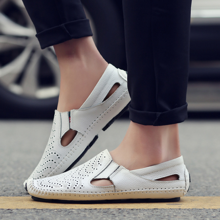 Matteo | Classic Men's Sandals – Leather Slip-On