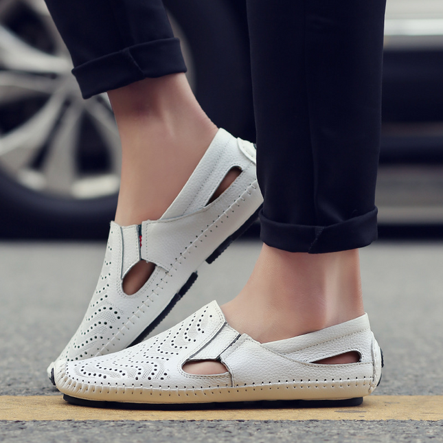 Matteo | Classic Men's Sandals – Leather Slip-On