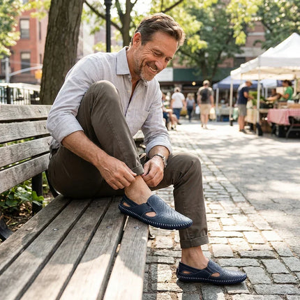 Matteo | Classic Men's Sandals – Leather Slip-On