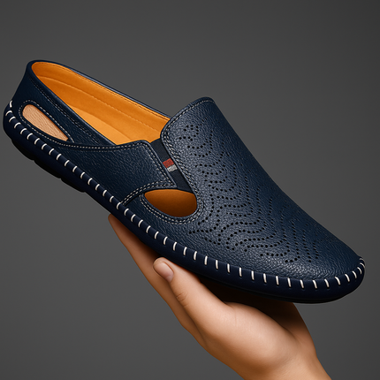 Matteo | Classic Men's Sandals – Leather Slip-On