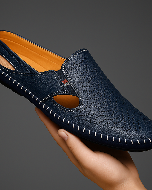 Matteo | Classic Men's Sandals – Leather Slip-On