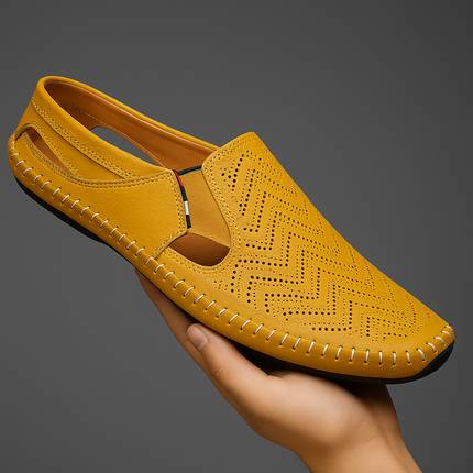 Matteo | Classic Men's Sandals – Leather Slip-On