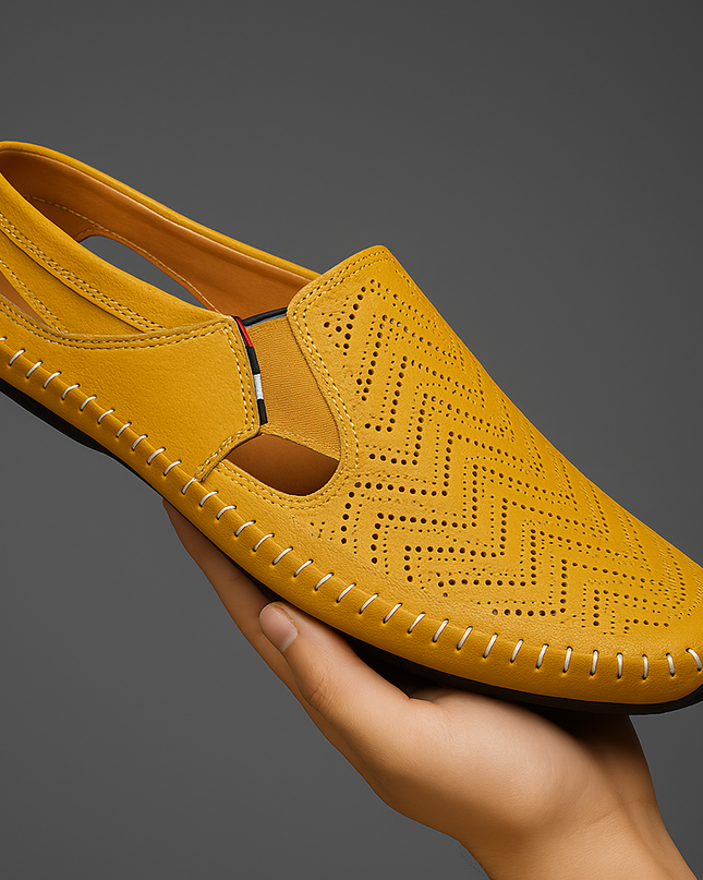 Matteo | Classic Men's Sandals – Leather Slip-On