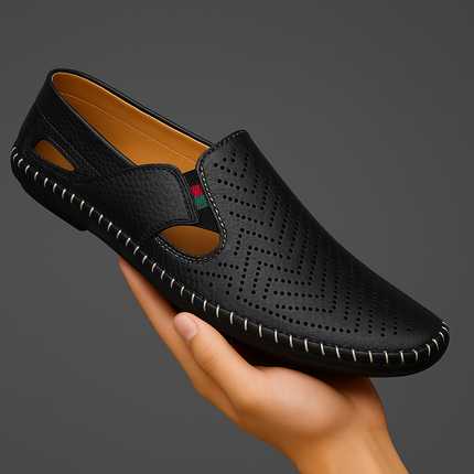 Matteo | Classic Men's Sandals – Leather Slip-On