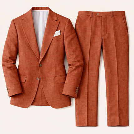 Matteo | Relaxed Men's Linen Suit – Two-Piece Tailored