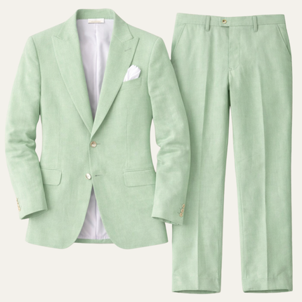 Matteo | Relaxed Men's Linen Suit – Two-Piece Tailored