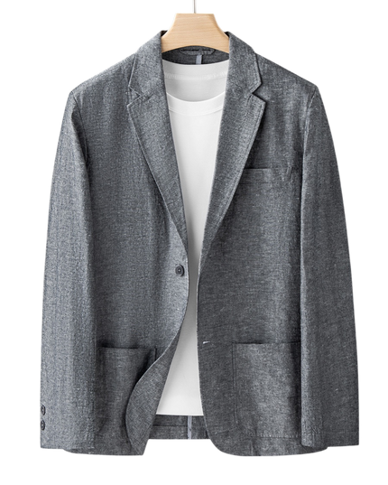 Men’s Button-Front Lightweight Blazer