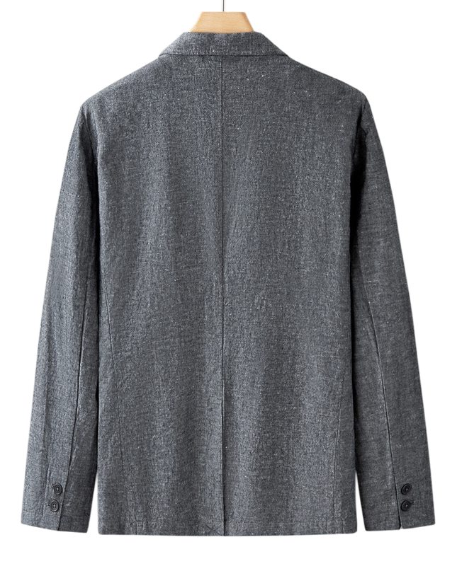 Men’s Button-Front Lightweight Blazer
