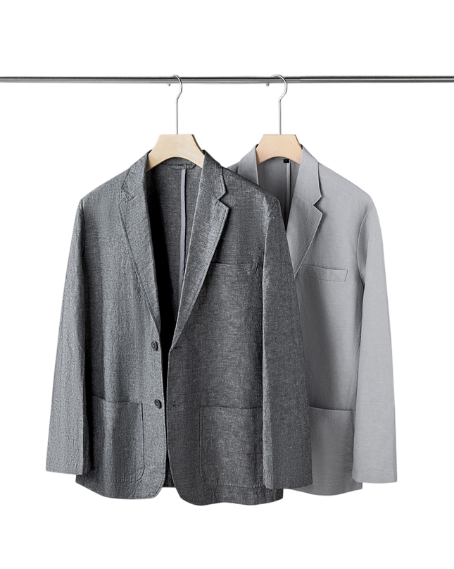 Men’s Button-Front Lightweight Blazer